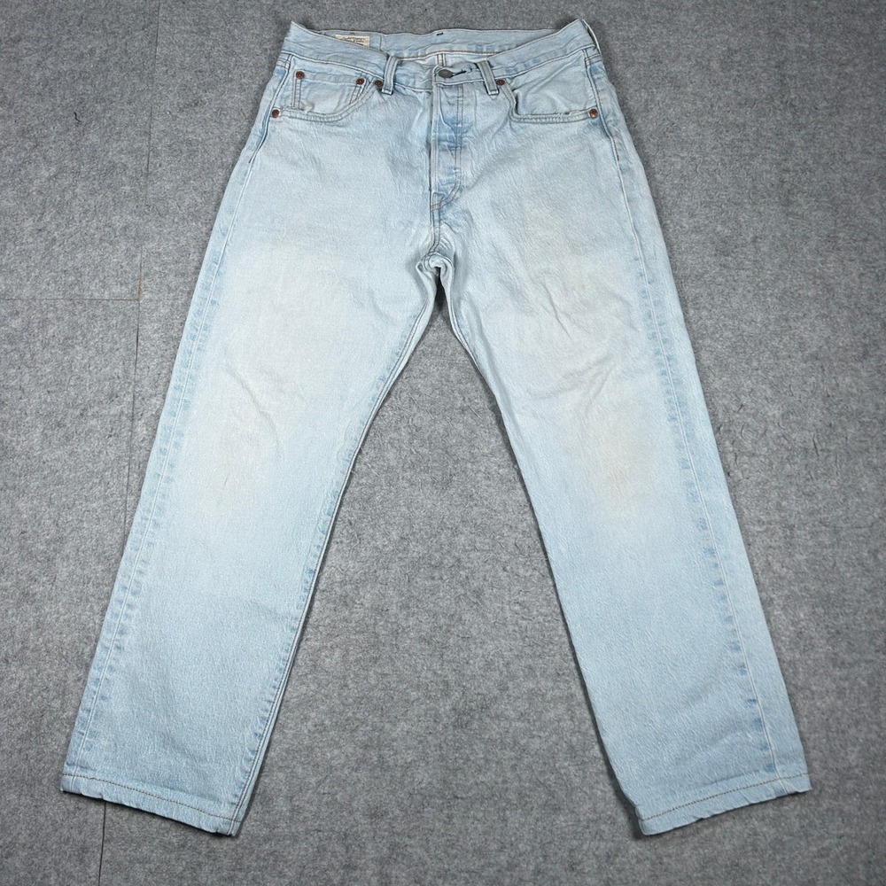 Levi's Denim Jeans Mens 31x32 Light Wash 501 '93 Straight Leg Vintage Style